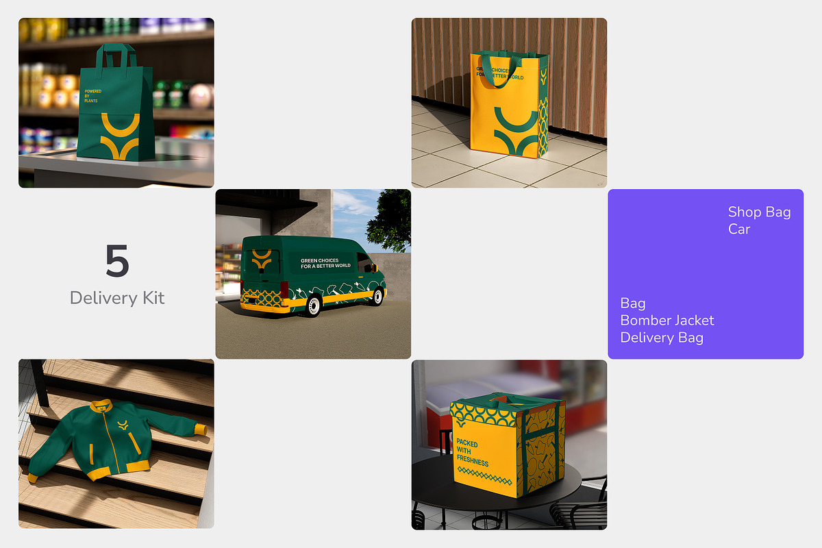 Food & Market Branding Mockup Set, a Packaging Mockup by Arvalamockup (Photo 6 of 10)