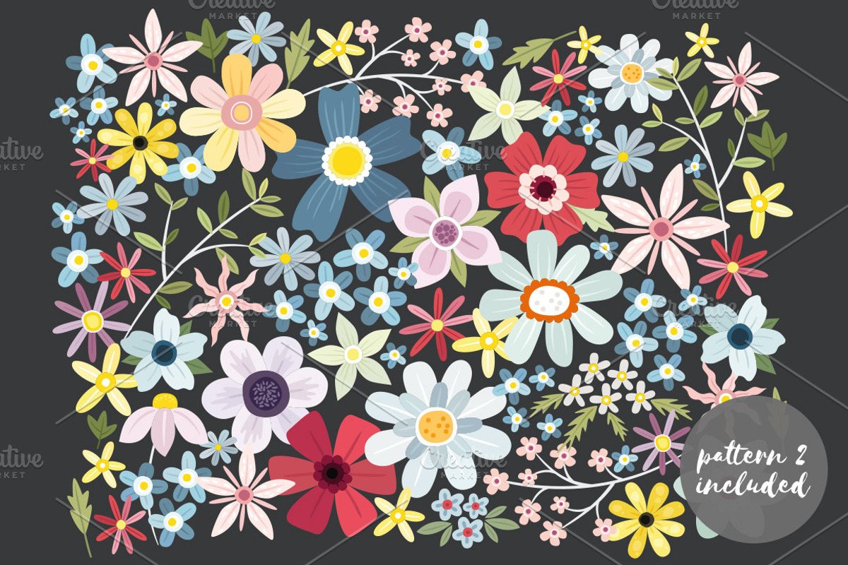 Flower Illustrations, an Illustration by Little Bean (Photo 3 of 5)