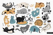 Lazy cat, an Animal Illustration by Noli Molly Store (Thumbnail 1 of 4)