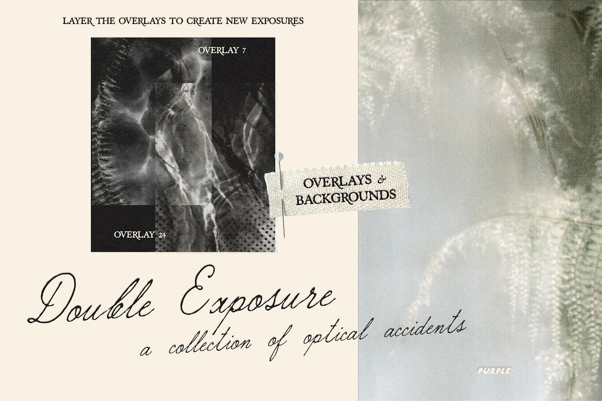 Double Exposure Overlays Backgrounds, a Texture Graphic by Purple (Photo 7 of 12)