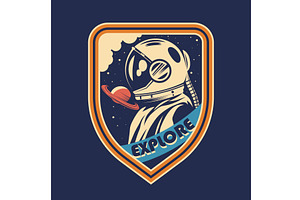 Space exploration patch design, an Object Illustration by Elegant Solution