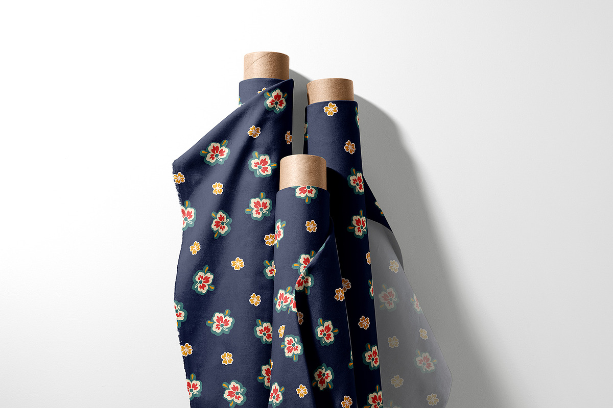 Scandinavian Folk Floral Bundle, a Pattern Graphic by StudioGlouna (Photo 2 of 11)