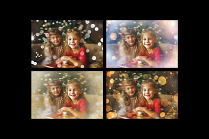 Christmas Bokeh Photo Effect