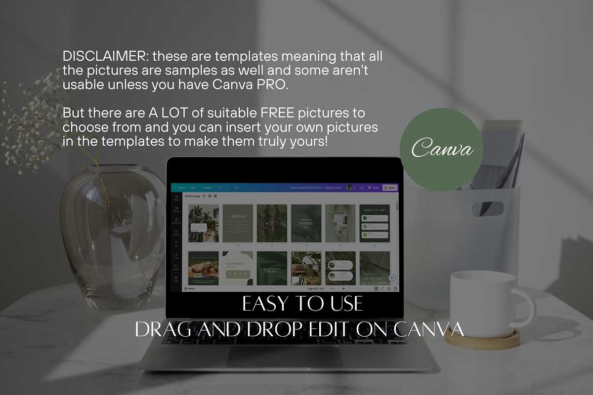 250 Green Instagram Templates, a Social Media Template by SociallyyCreative (Photo 6 of 10)