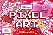 Digital Love: 150+ Pixel Art Kit, an Object Graphic by IuliiaSavko (Thumbnail 1 of 11)