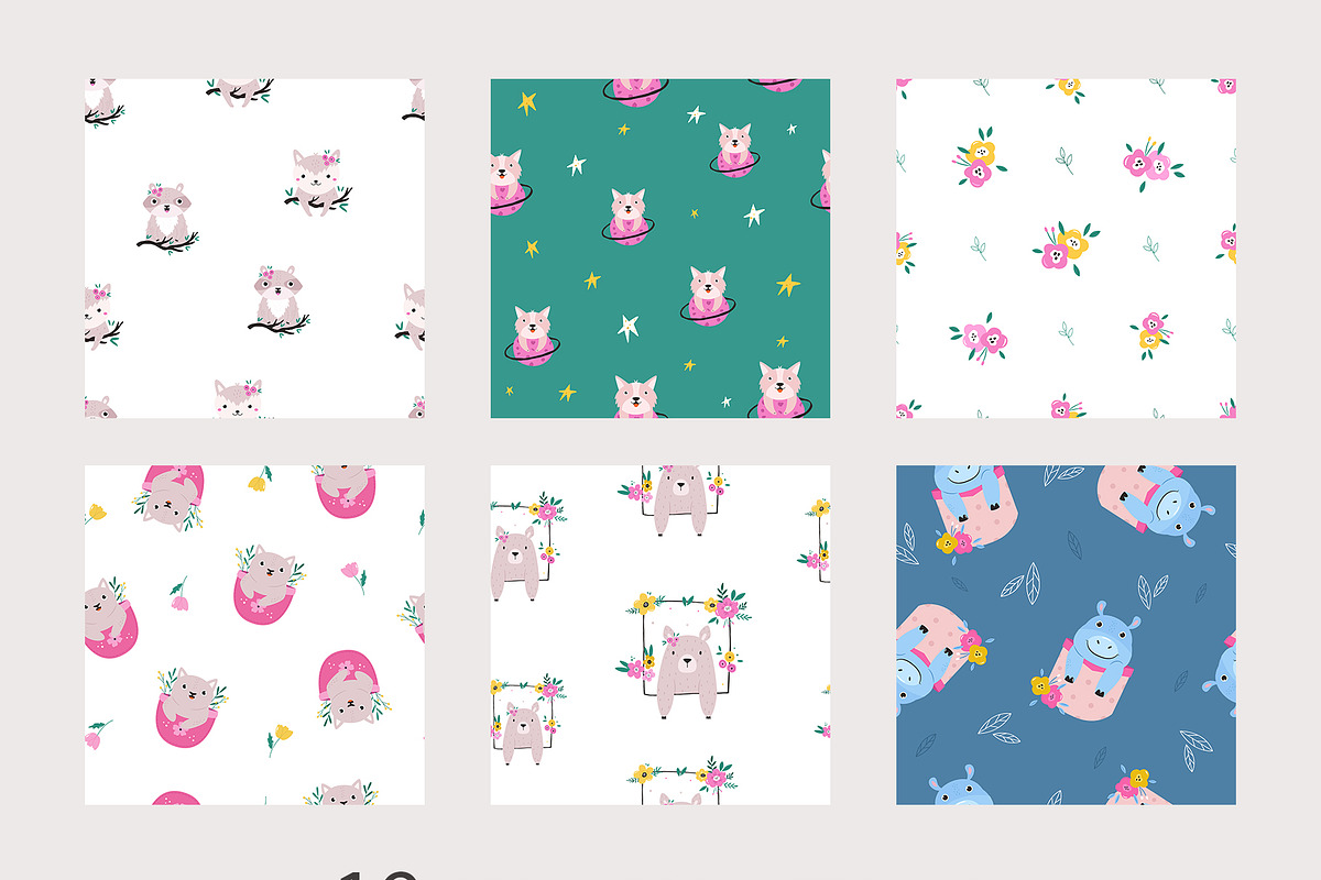 Cute Woodland Animals Vector Set, an Animal Illustration by danceyourlife (Photo 4 of 15)