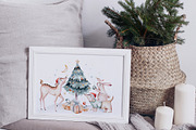 Christmas party. Watercolor set, an Animal Illustration by Peace ART (Thumbnail 5 of 10)