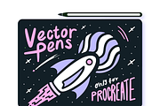'VECTOR' PENS - For Procreate, a Brush Add-On by VisualTimmy (Thumbnail 3 of 4)