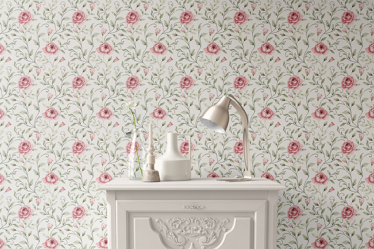 Watercolor Blush Roses Floral Set, a Decorative Illustration by Carol Lozove (Photo 33 of 50)