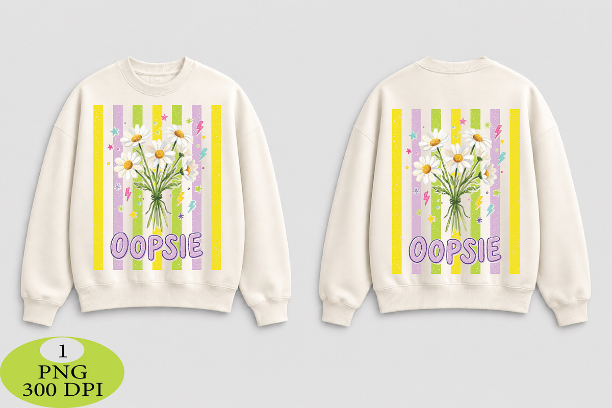 Oopsie Daisy Striped Sublimation, an Animal Illustration by Daily.Designs (Photo 6 of 6)