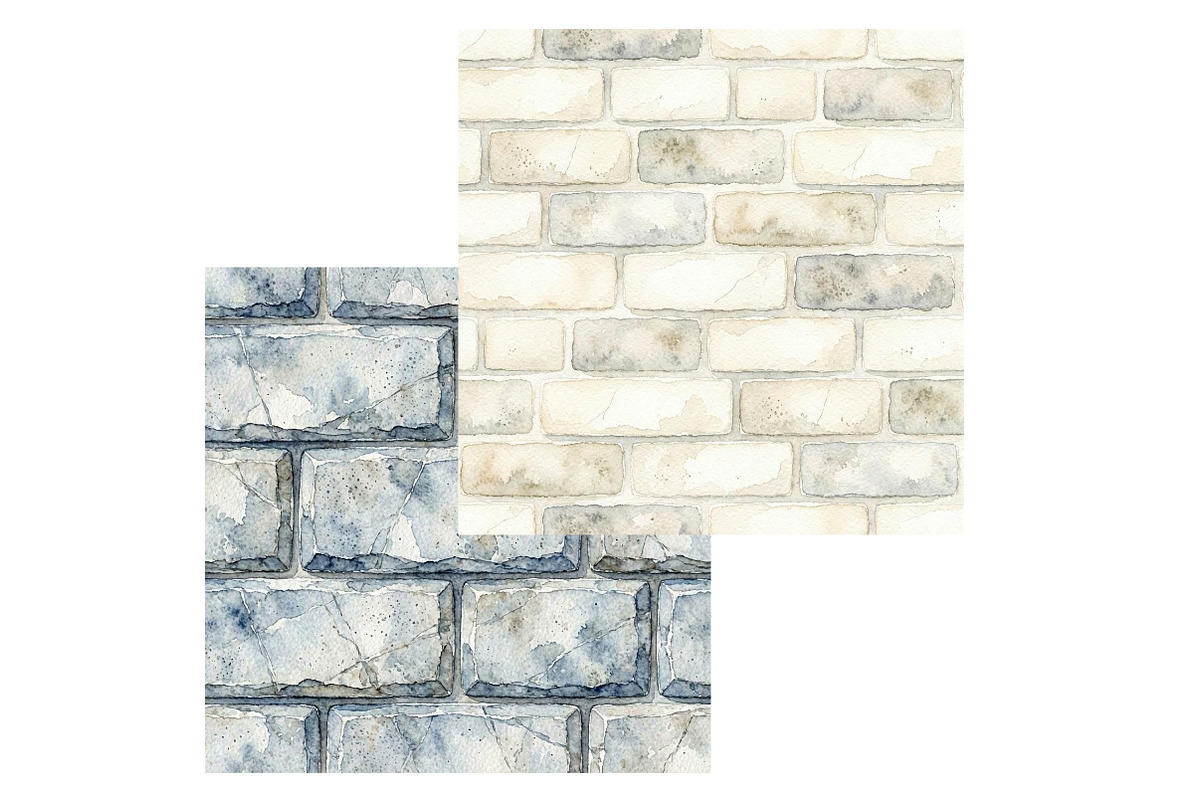 Stone Brick Wall Textures Patterns, a Pattern Graphic by Design Market (Photo 4 of 4)