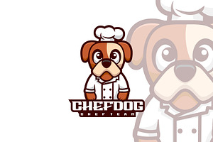 Chef Dog Mascot Cartoon Style., a Branding & Logo Template by ModalTampang