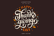 Thanksgiving logotype, a Poster Template by Anna's Lettering (Thumbnail 1 of 3)