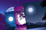 Moon Night Landscape, an Empty State Illustration by Digital Studio (Thumbnail 2 of 7)