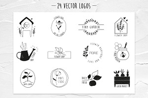 Gardening & Floral Logos Collection