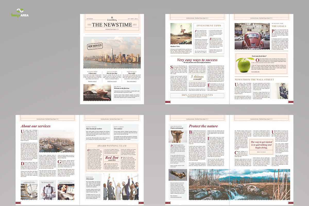 Business Newsletter 24 pages, a Brochure Template by Imagination Area