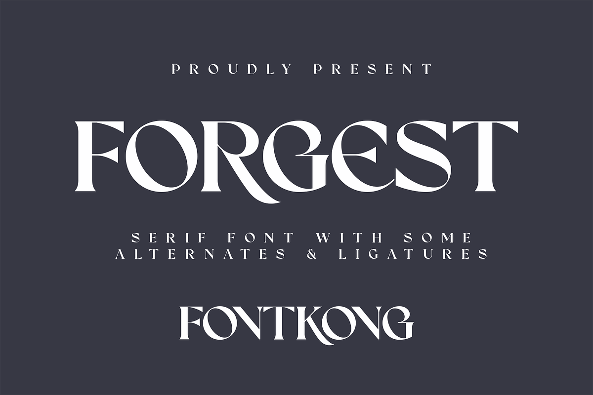 Forgest – Bold Serif Typeface, a Serif Font by overlaytemplates (Photo 1 of 6)