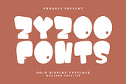Zyzoo Bold Display Typeface, a Sans Serif Font by Maulana Creative (Thumbnail 1 of 7)