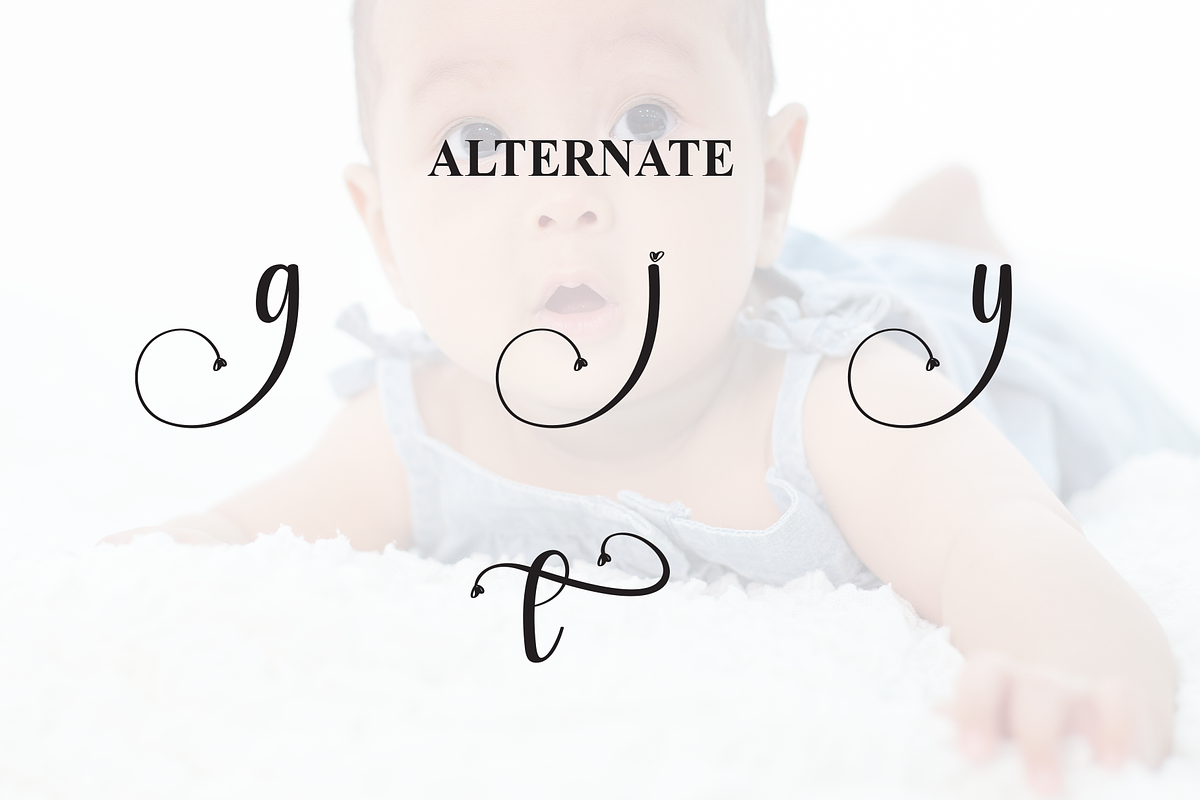 Babytime | Script Font, a Handwritten Font by Scratchones (Photo 8 of 9)