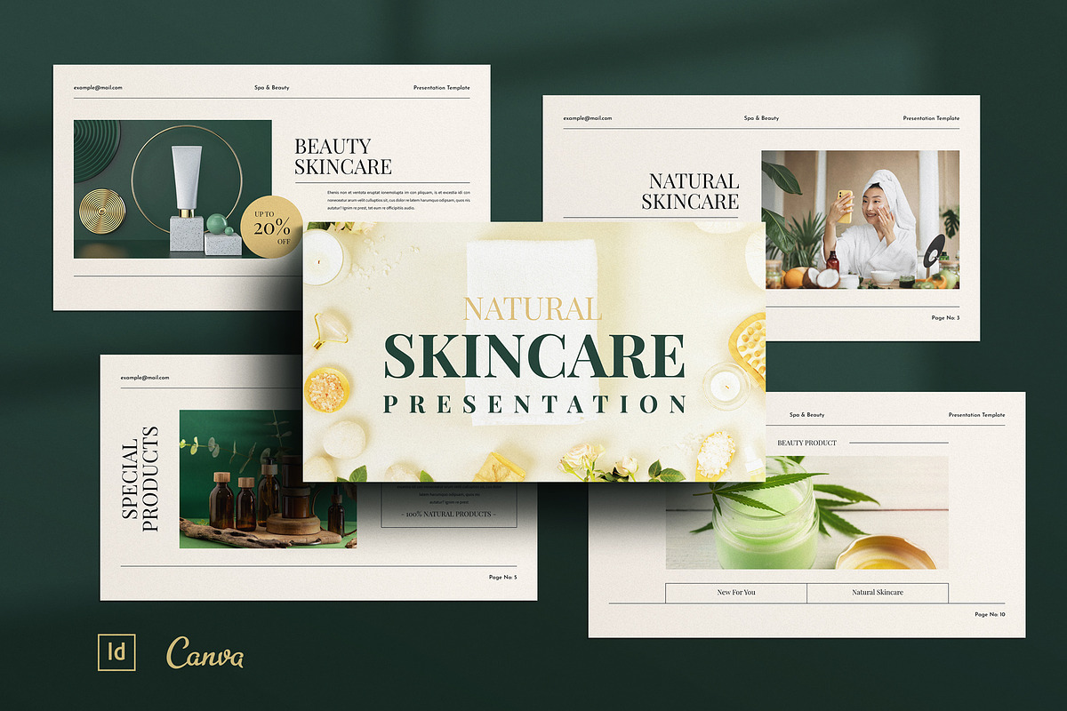 Spa & Beauty Presentation Template, a Presentation Template by ...