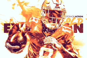Cold Explosion Photoshop Action, an Action Add-On by iHemalaya