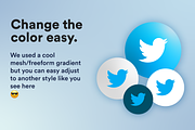 2020 Round Circle Social Icons, an Icon by SPACECAKE (Thumbnail 3 of 3)