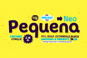 Pequena Neo / all family, a Sans Serif Font by Rodrigo Typo (Thumbnail 1 of 6)