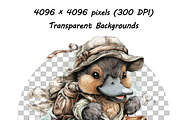 Whimsical Baby Animal Watercolor png, an Illustration by one-touch (Thumbnail 14 of 18)