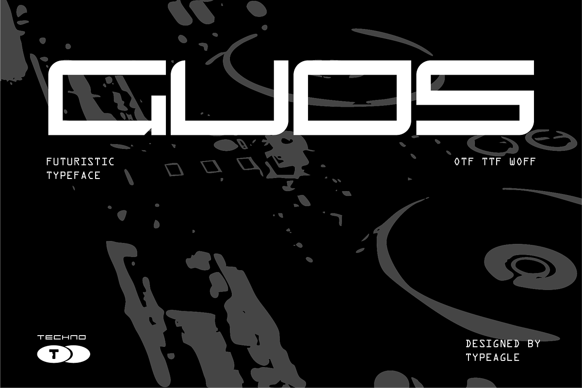 Guds - Futuristic Display Font, a Sans Serif Font by Typeagle (Photo 1 of 10)