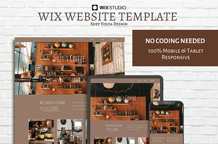 WIX Studio Website Template | Cafe, a Wix Template by Suzy Volta Design