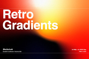 Retro Gradient Backgrounds Vol 2