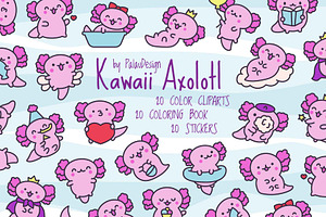 Cute Kawaii Axolotl