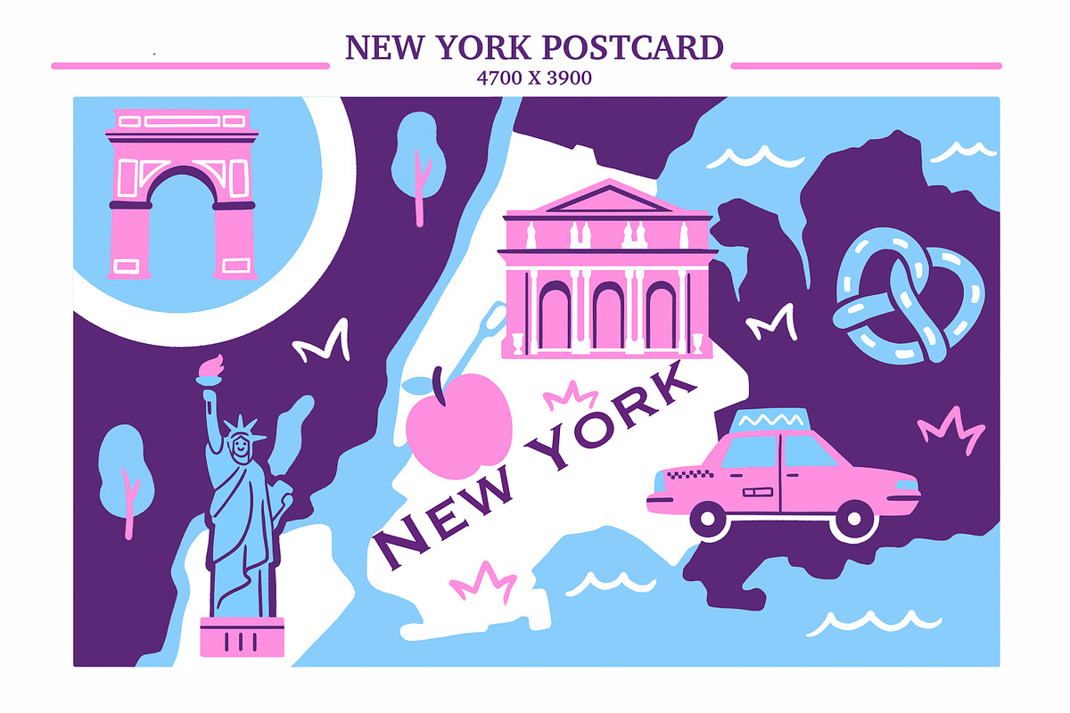 New York Map Creator, an Illustration by Great Glebsby (Photo 4 of 9)