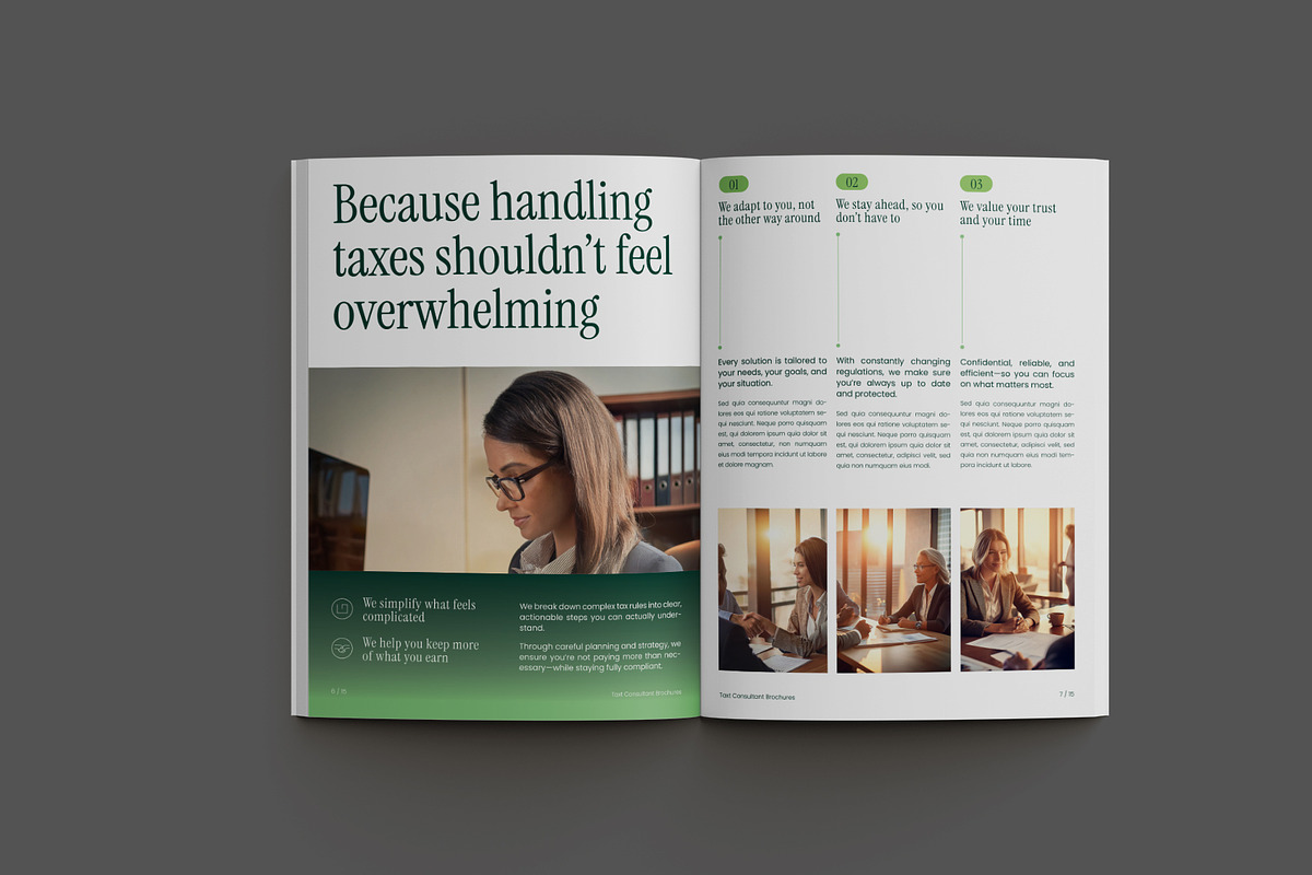 Green Tax Consultant Brochure, a Brochure Template by Neermana (Photo 3 of 9)