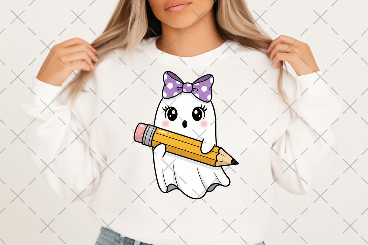 Spooky Teacher Halloween Ghost PNG, an Illustration by Craft Nest (Photo 2 of 6)