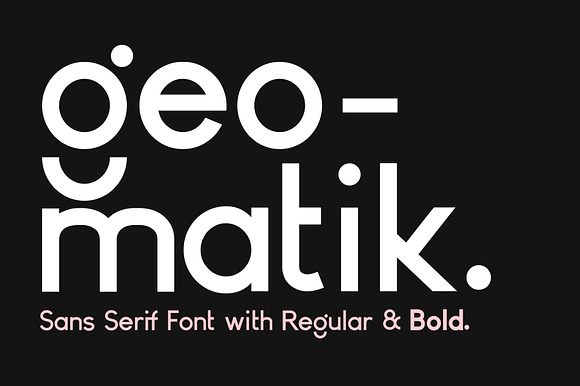 Geomatik - Modern Sans Serif Font preview 8