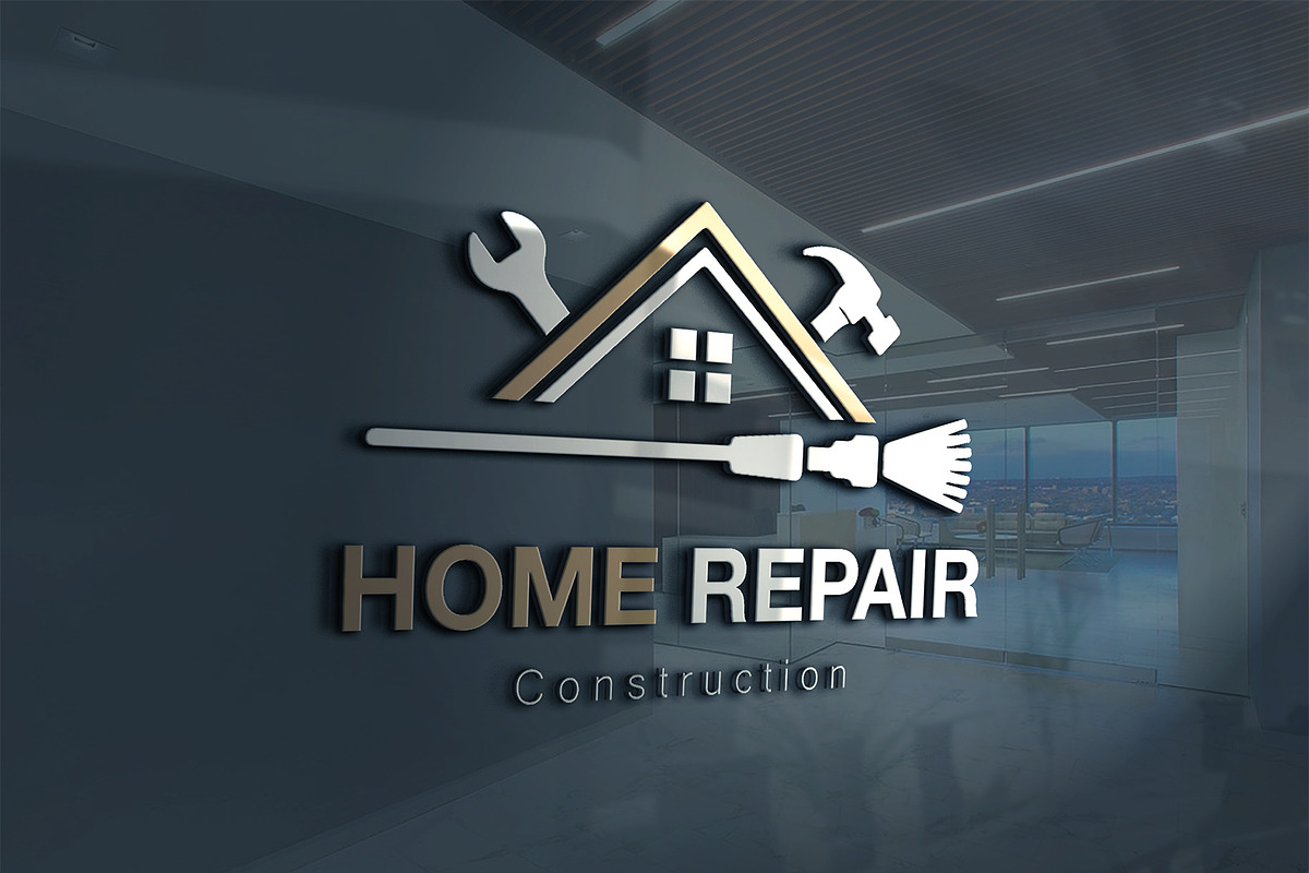 Professional House Repair Logo, a Branding & Logo Template by YUDesignStore (Photo 2 of 8)