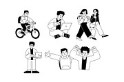 College Study Activities Vol. 2, a Person Illustration by SLAB! Design (Thumbnail 3 of 3)
