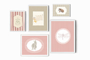 Animals Nursery Wall Art Prints, a Background Graphic by whiteheartdesign (Thumbnail 12 of 17)