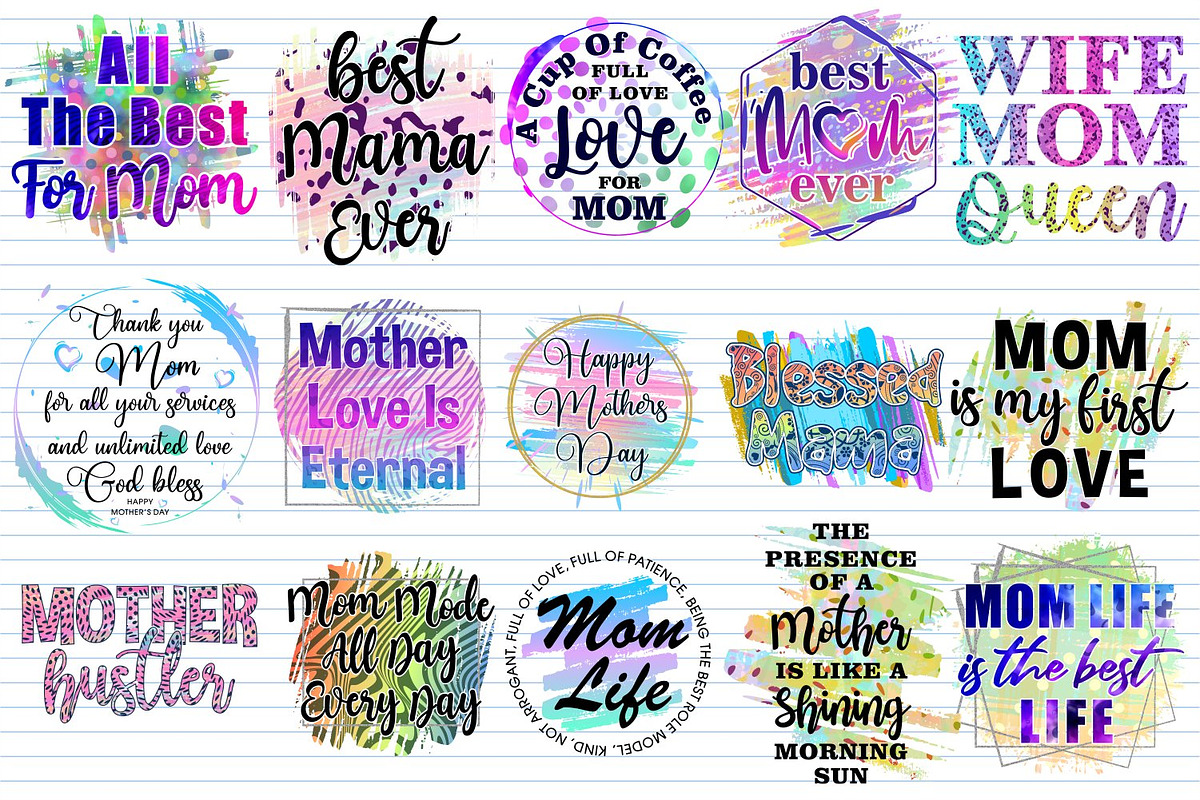 Mothers Day SVG Design Bundle, an Object Graphic by D2PUTRI (Photo 12 of 27)