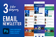 Email Newsletter Template PSD, an Email Template by Better Be a Designer (Thumbnail 1 of 4)
