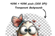 Funny Easter Eggs Clipart Whimsical, an Illustration by one-touch (Thumbnail 12 of 18)