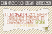 KG Thank You Stamp Font, a Script Font by Kimberly Geswein Fonts (Thumbnail 2 of 2)