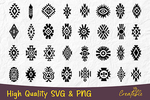 Western and Aztec SVG Bundle