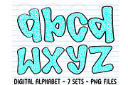 Preppy Retro Back to School Alphabet, an Object Graphic by RETROVIBZDESIGNS (Thumbnail 5 of 8)