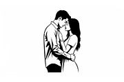 Couple Love Silhouette Bundle, an Illustration by jahid234 (Thumbnail 46 of 48)