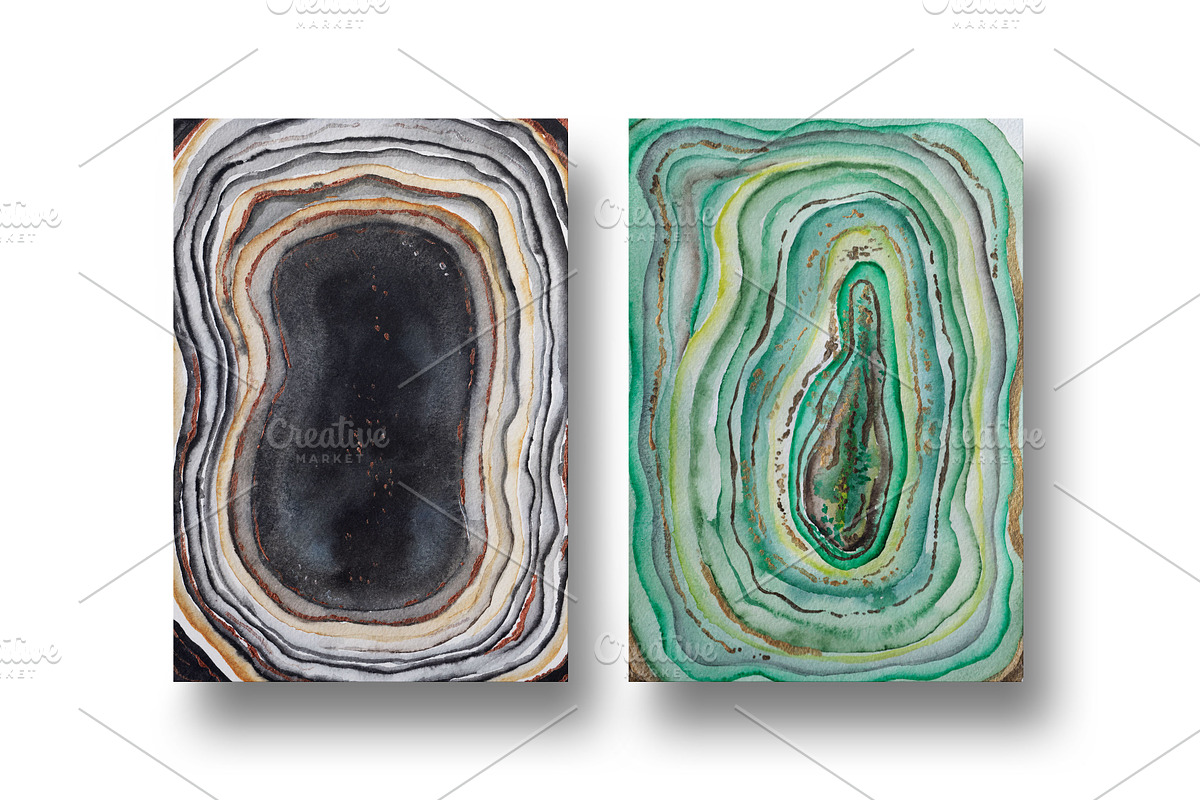 Agate watercolor texture backgrounds, a Texture Graphic by digital_essence (Photo 6 of 16)