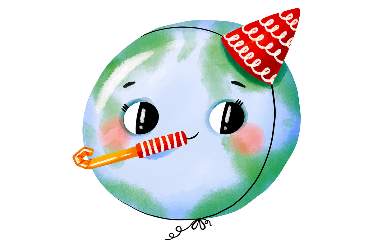 Cute Earth Day Clipart Set, Kawaii, an Education Illustration by the_myro (Photo 5 of 7)