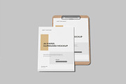 A4 Clipboard Mockup, a Mockup by lamorastudio (Thumbnail 10 of 11)