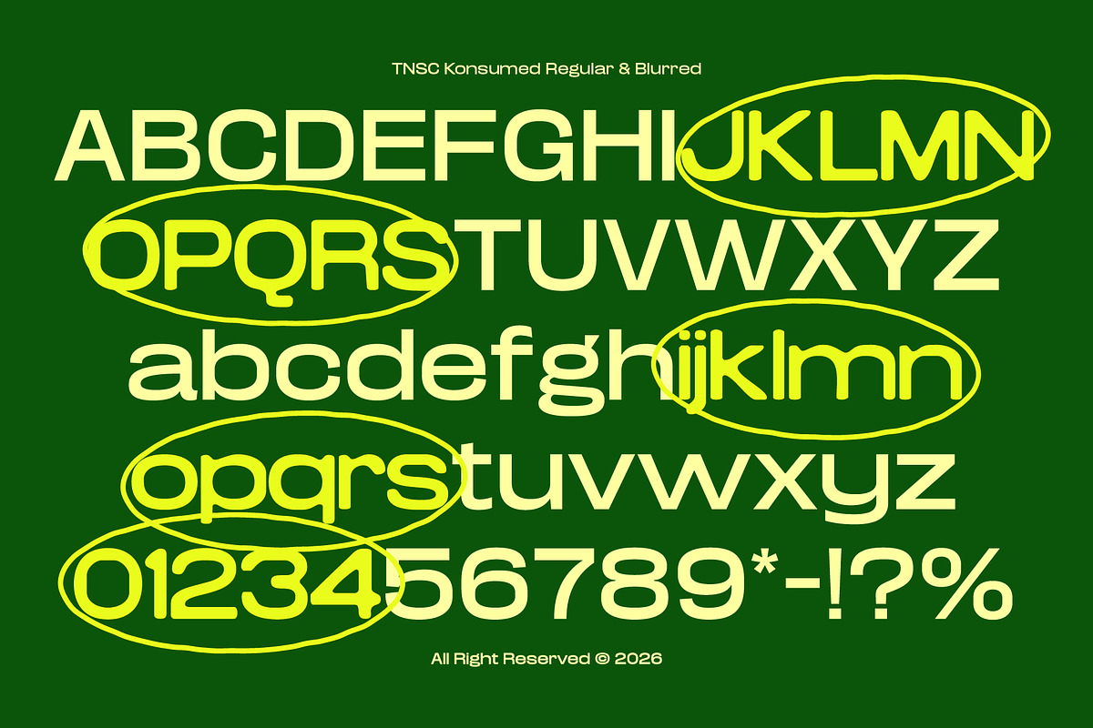Konsumed - Blurred Sans Family, a Sans Serif Font by The Native Saint Club (Photo 16 of 16)